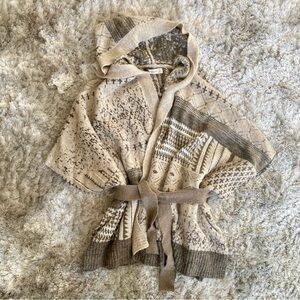 Abercrombie & Fitch Hooded Belted Cardigan Sweater Size M/L